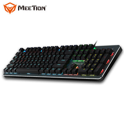 MEETION MK007 Hall Effect Pc Qwerty Usb Rgb Led Light Blue Switch Gamming Metal Gaming Mechanical Keyboard