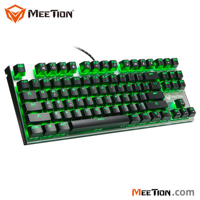 Meetion Hot Selling Metal Mechanical Keyboard 87 Keys KTL Professional Gaming Keyboard For Gamer