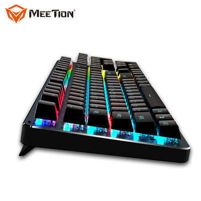 MEETION MK007 Hall Effect Pc Qwerty Usb Rgb Led Light Blue Switch Gamming Metal Gaming Mechanical Keyboard