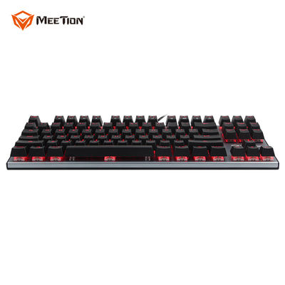 MEETION MK04 Portable USB Metal Mini Glowing Light Up Semi Spanish Japanese Korean Mechanical Gaming Keyboard