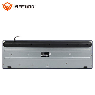 2019 Hot Sales Rainbow Backlit Membrane Gaming Keyboard with Metal Base