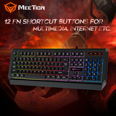 MeeTion K9320 Waterproof Usb Led Light Backlit Game Pc Computer Gamer Membrane Gaming Keyboard