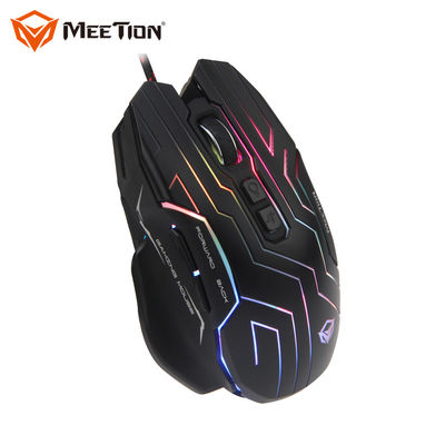 MeeTion GM22 Cheap Six Click Led Lightweight Player Drivers Usb 7D Optical Wired Light Pro Macro Gamer Mice Gaming Mouse