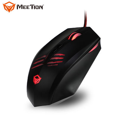 MEETION New Product optical sensor rgb USB Ergonomic wired gaming Mouse with mouse pad