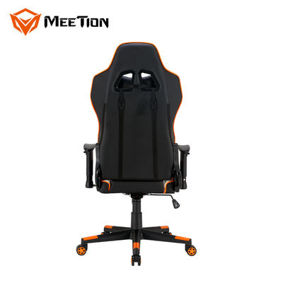 MeeTion CHR15 Leather Fabric Modern Revolving Recliner Racing Ergonomic White Computer Chair For Computers With Wheel