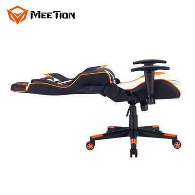 MeeTion CHR15 Leather Fabric Modern Revolving Recliner Racing Ergonomic White Computer Chair For Computers With Wheel