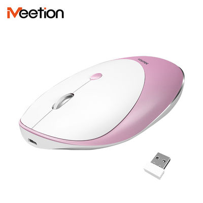 MeeTion R600 Cute Pink PC Small Travel Silent 2.4G Wifi Usb Mini Optical Laptop Wireless Mice Mouse Have DPI