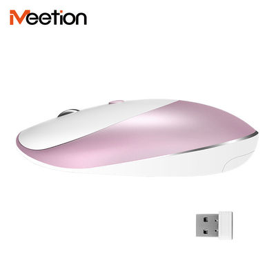 MeeTion R600 Cute Pink PC Small Travel Silent 2.4G Wifi Usb Mini Optical Laptop Wireless Mice Mouse Have DPI