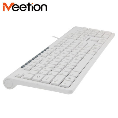 MeeTion K842M Shenzhen Manufacturing 104 Chocolate Keys Silent Azerty White Ultra Thin Flat Slim Computer Office Keyboard