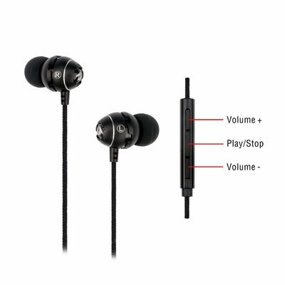 Redragon E100 in-Ear Dynamic Crystal Clear Sound Bass Heavy Earphone with Microphone Ergonomic