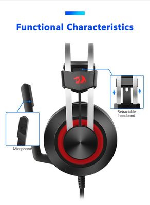 Popular Redragon H601 USB Desktop Computer Accessories Headphone Headset Gamer 7.1