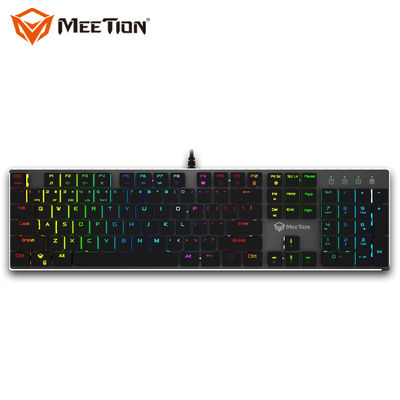 MEETION MK80 صفحه کلید ماکرو برنامه صفحه کلید Led Rgb Backlight Light Gamer USB رایانه بازی رایانه ای