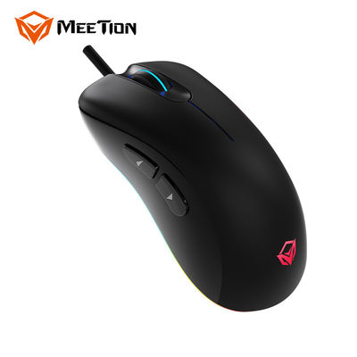 MeeTion GM19 2020 رایانه ای ضد آب LED با وزن سبک نوری RGB موس سیمی موس شش کلیک بازی موس