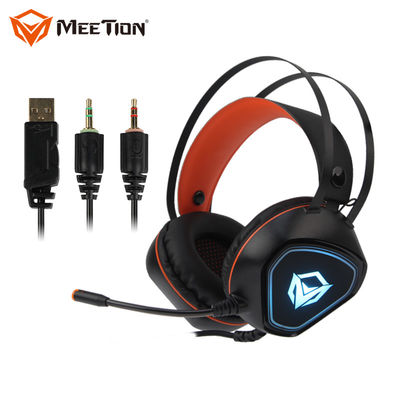 Auriculares prendidos HP020 do jogo do computador dos fones de ouvido 3.5mm USB dos fones de ouvido do Gamer com o ruído que cancela o microfone para o computador